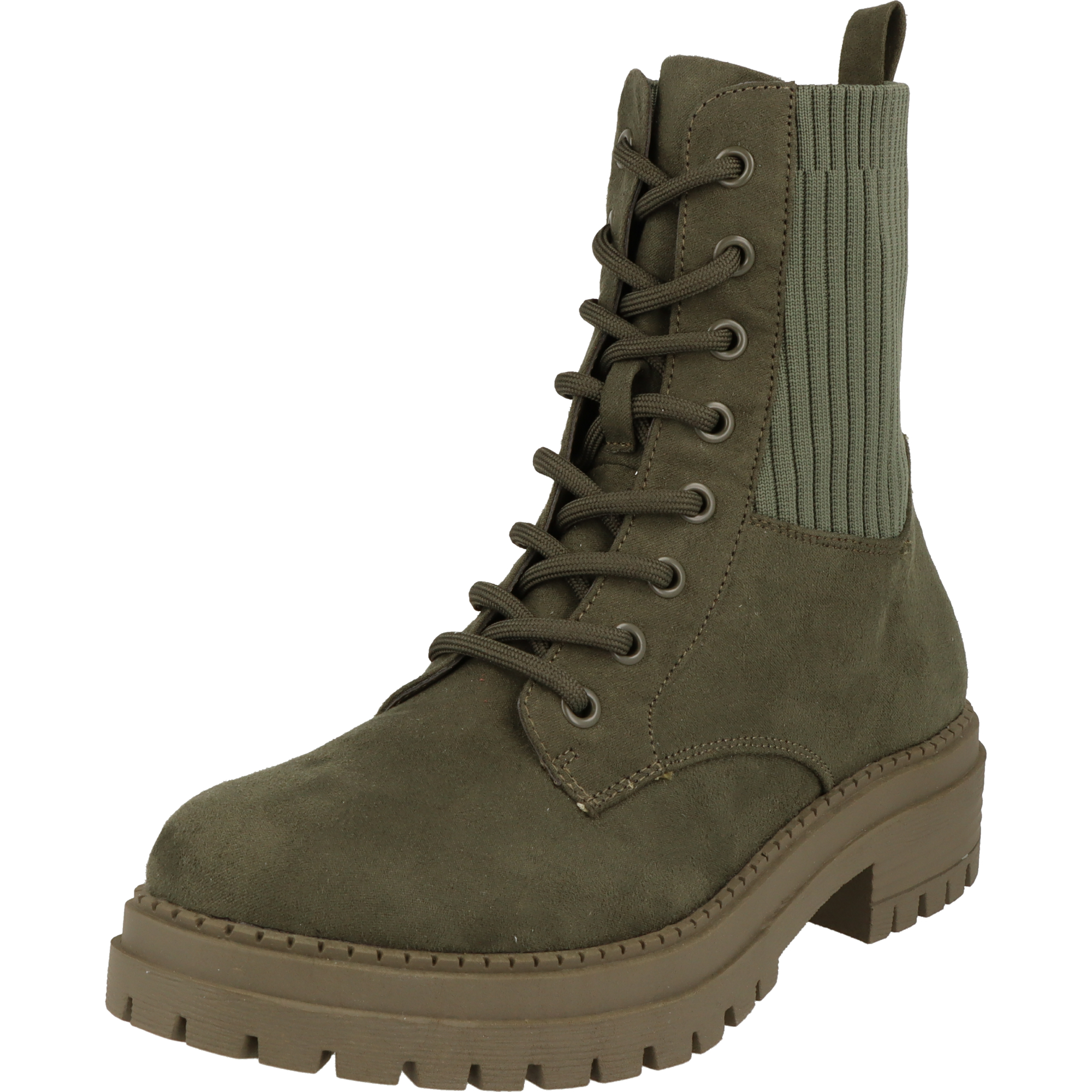 La Strada Damen Schuhe 2103169-2271modische Schnürstiefel Boots Kaki Micro