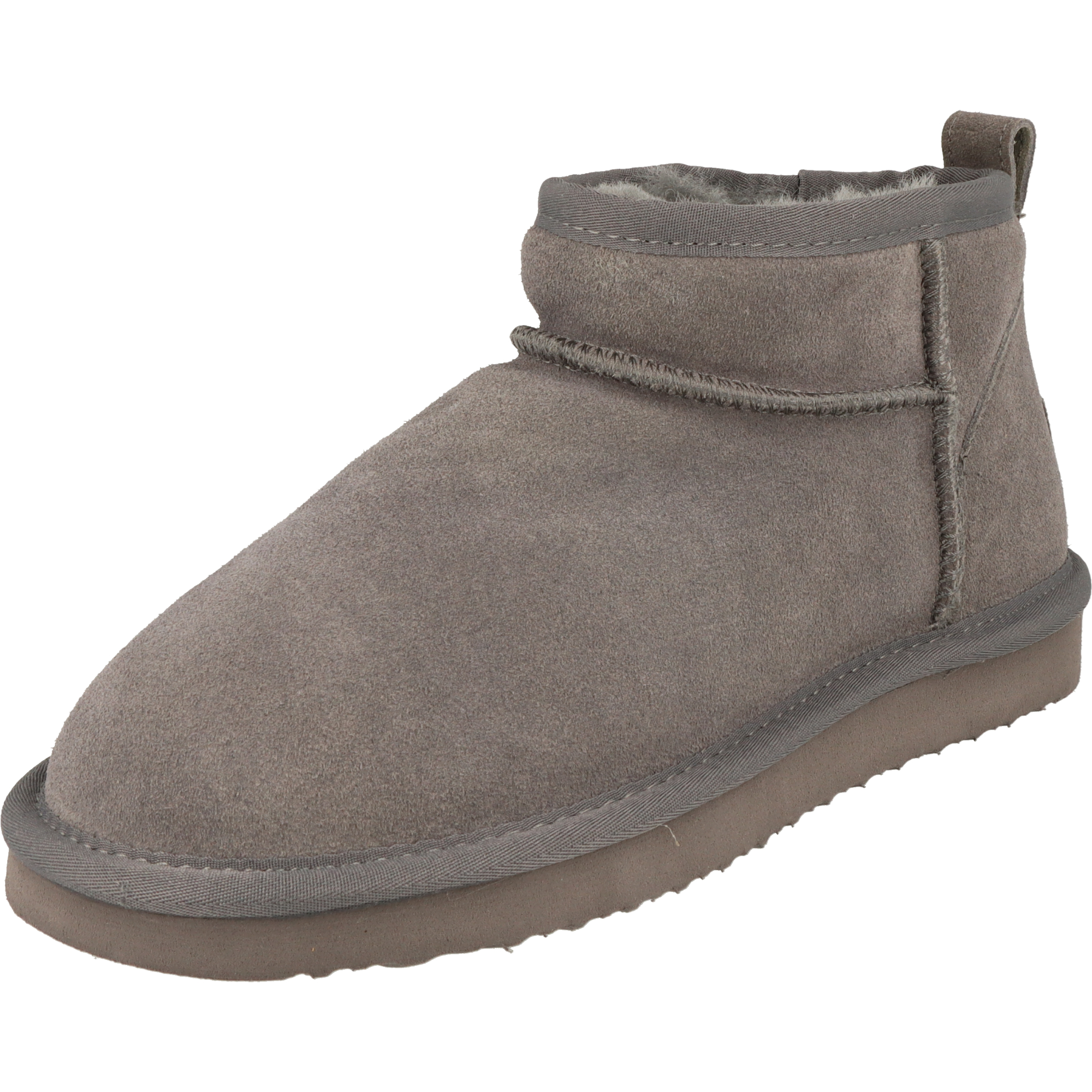 Piece Of Mind Damen Schuhe Winter Low-Cut Leder Boots 264-718 gefüttert Dk.Grey