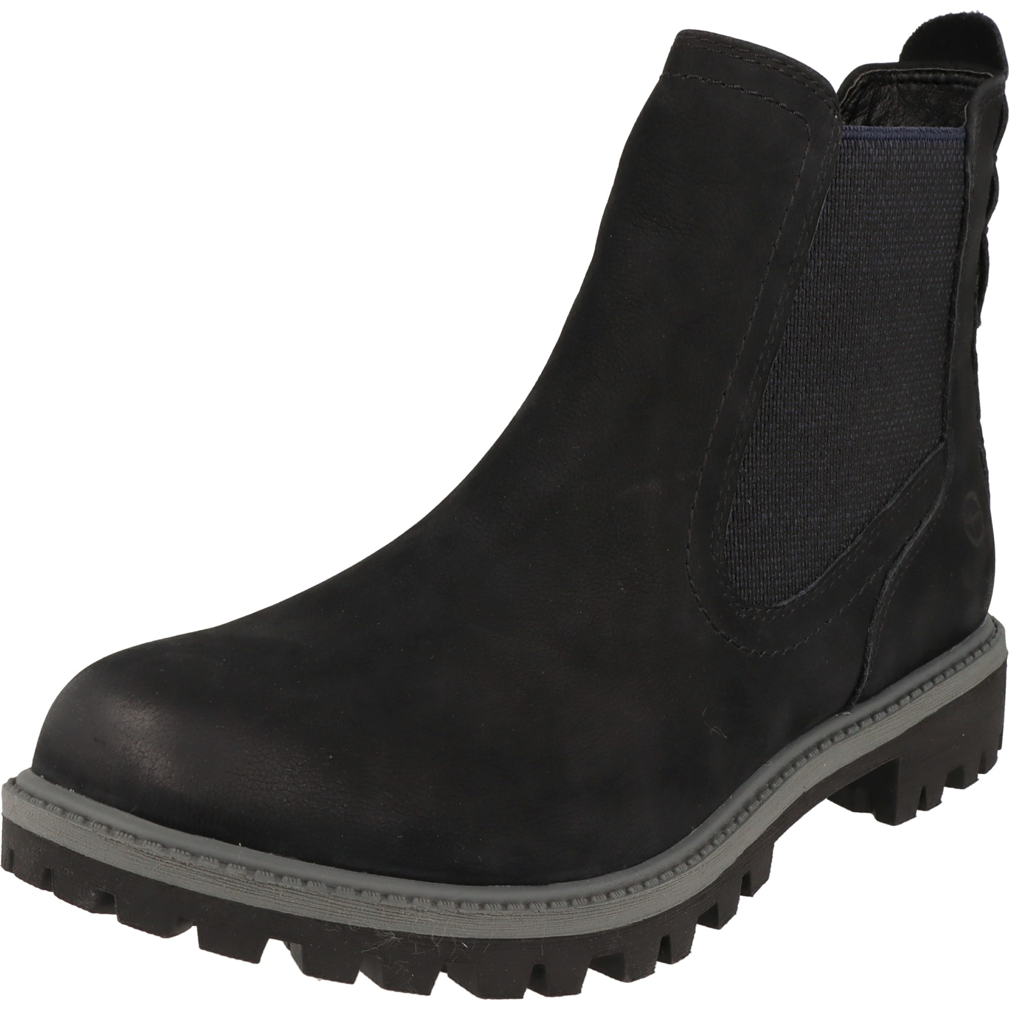 Tamaris Damen Schuhe stylische Leder Chelsea Boots Stiefel 1-25401-29 805 Navy