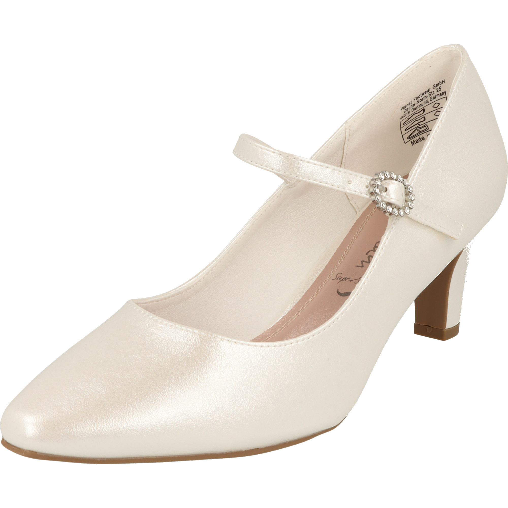 Jane Klain 224-327 Damen Schuhe elegante Hochzeit Spangenpumps Pearl