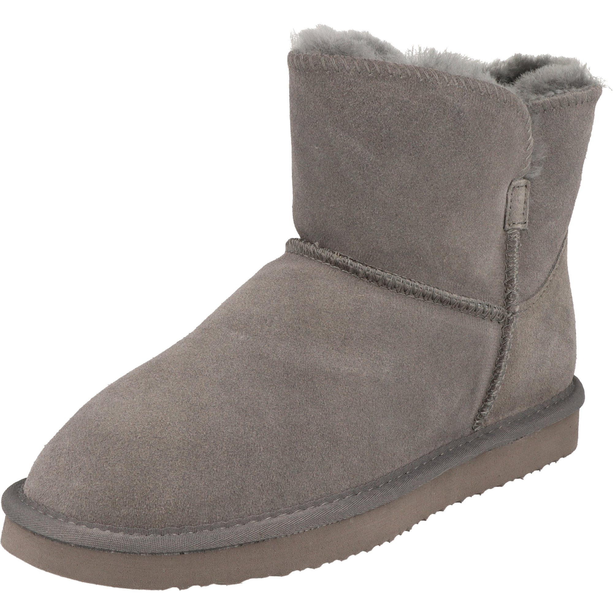 Piece Of Mind Damen Schuhe Winter Mid-Cut Leder Boots 264-695 gefüttert Dk.Grey