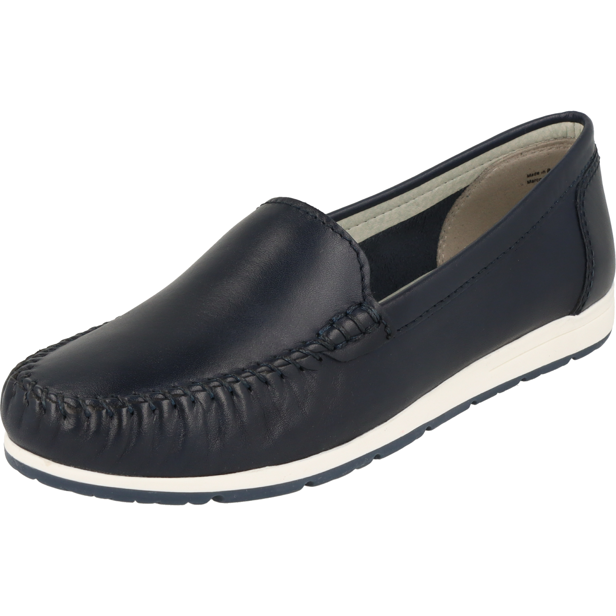 Marco Tozzi 2-24600-42 Damen Schuhe Komfort Leder Mokassins Navy