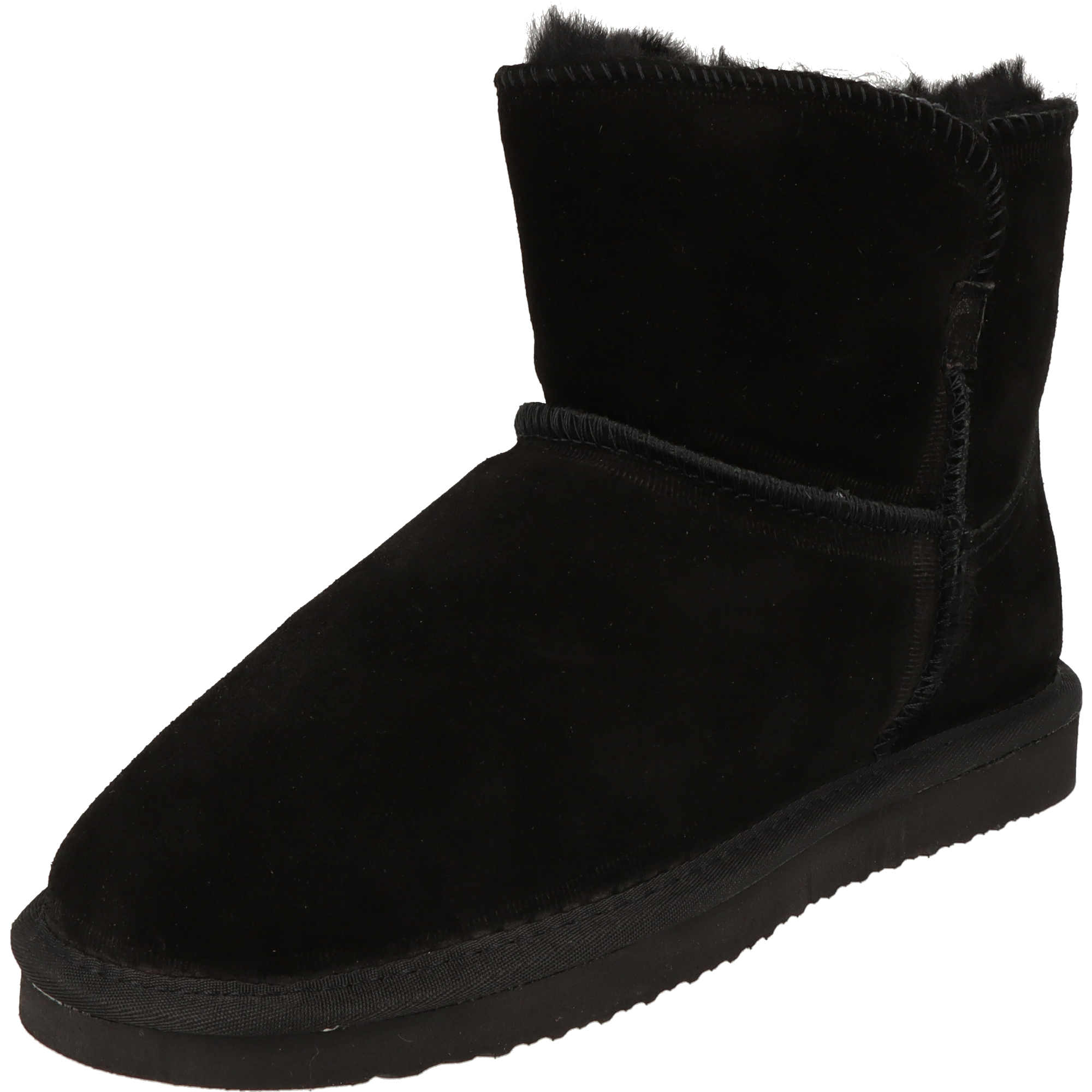 Piece Of Mind Damen Schuhe Winter Mid-Cut Leder Boots 264-695 gefüttert Black