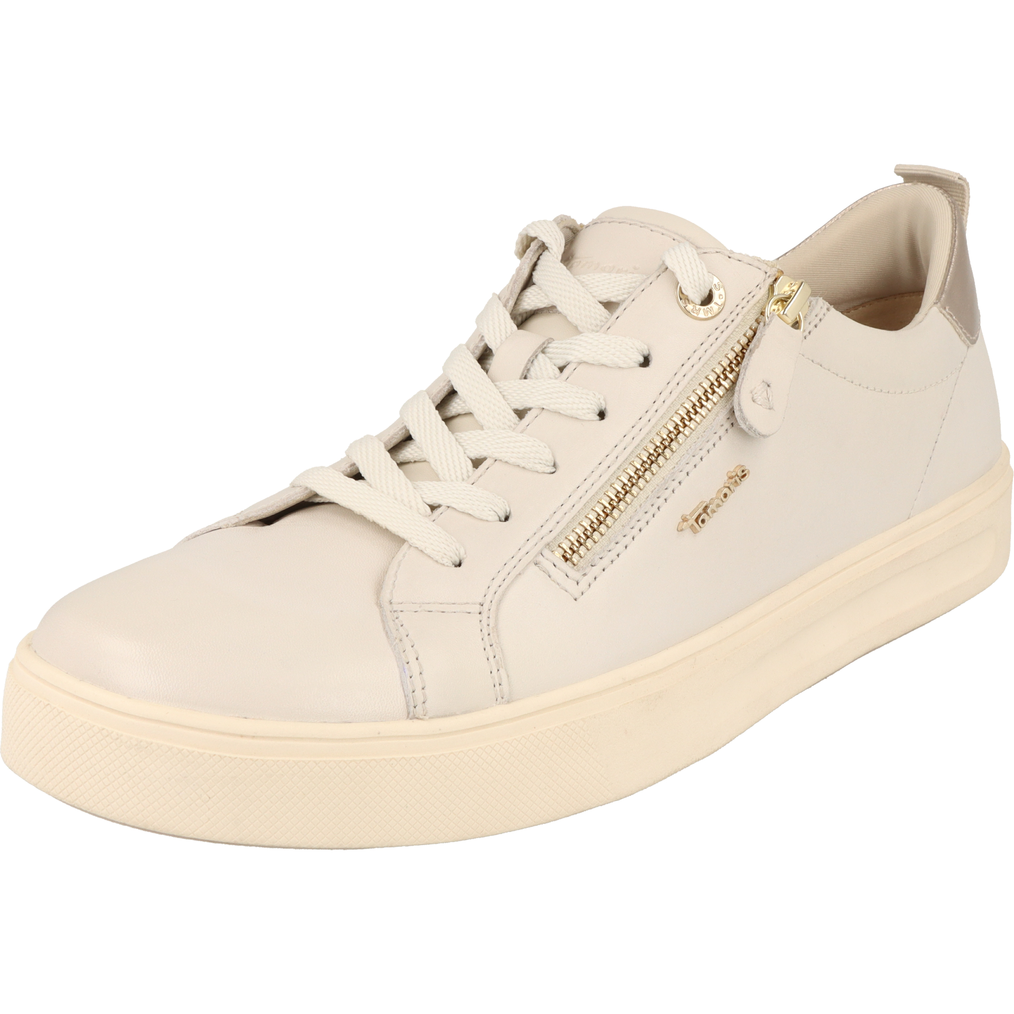 Tamaris Damen Schuhe stylische Leder Comfort Fit Sneaker 8-53707-42 Offwhite