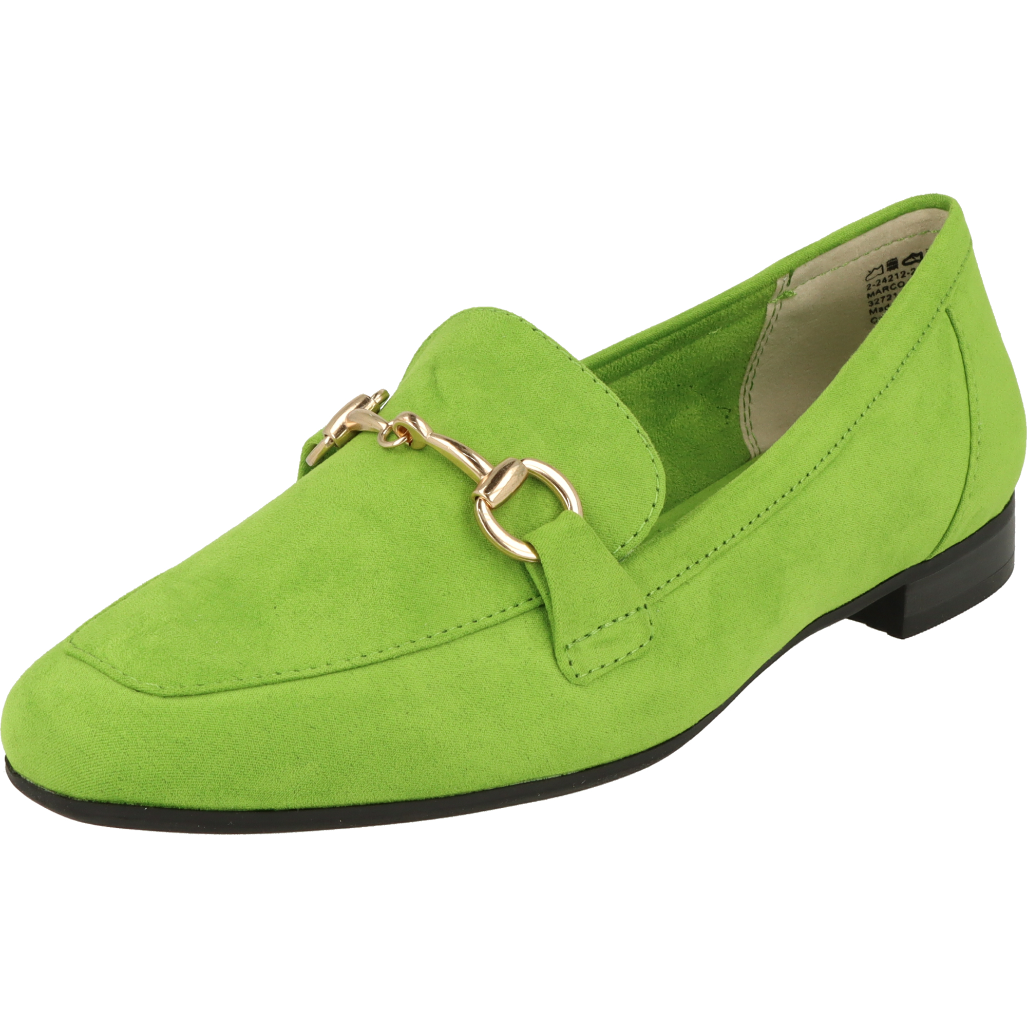 Marco Tozzi Vegan 2-24212-42 Damen Schuhe elegante Mokassins mit Kette Grün