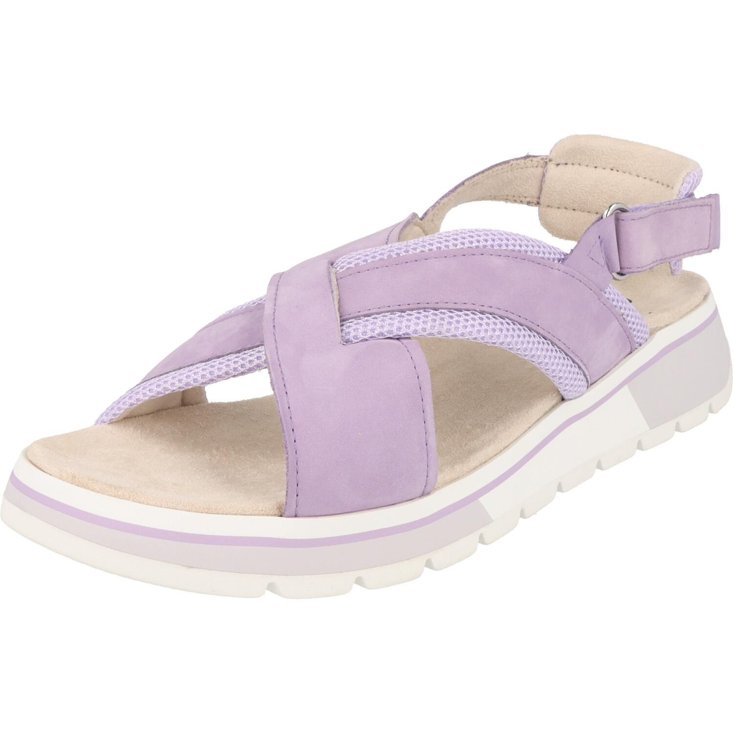 Caprice Damen Schuhe Flache Sandale Climotion 9-28704-20 Purple Klett