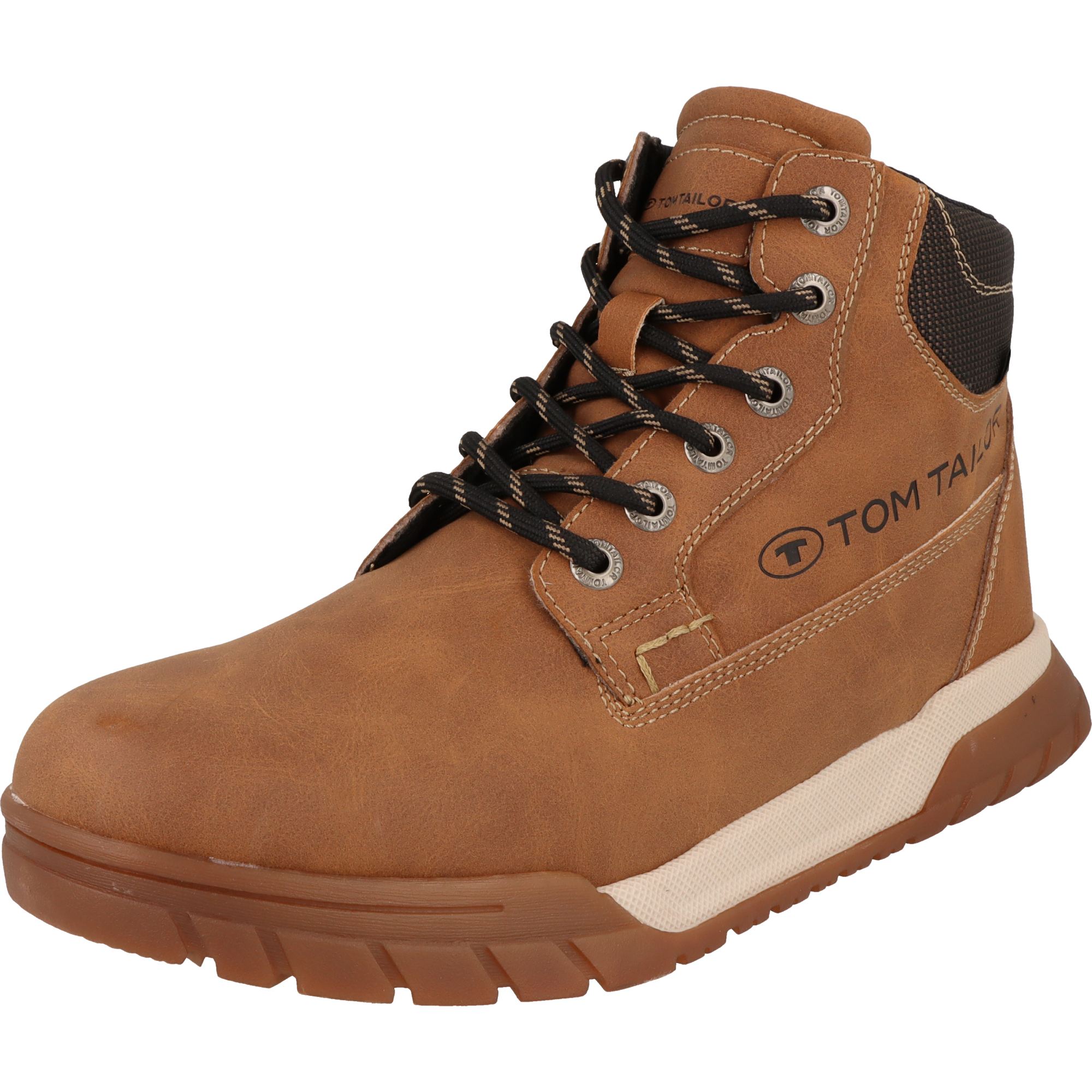 Tom Tailor Herren Schuhe TEX Winter Boots 4280370001 Schnürer Cognac
